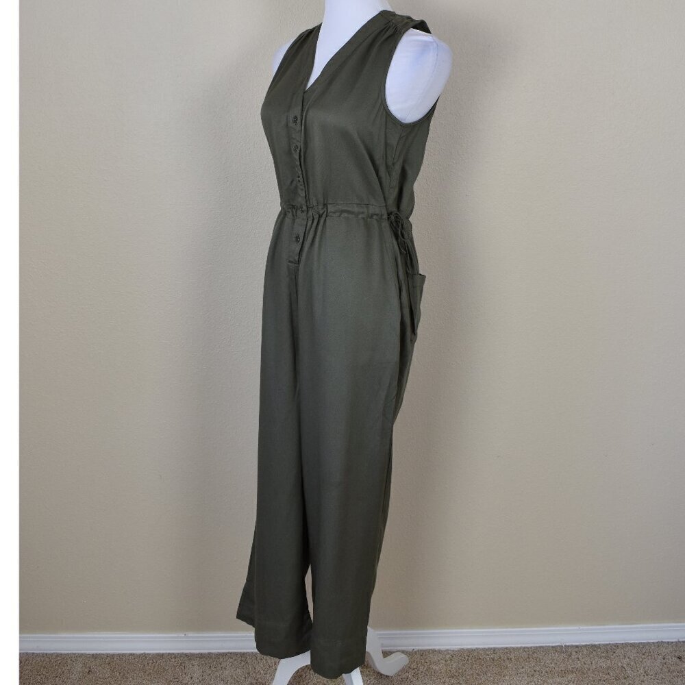 Marine Layer Katy Jumpsuit Olive Green Small NEW - Picture 8 of 9